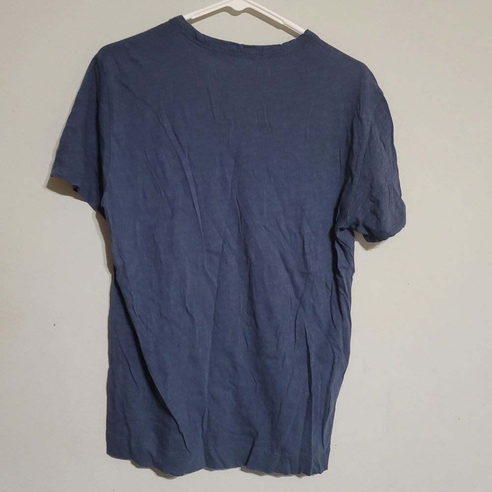 Theory Men's‎ Slate Blue V-Neck Tee Medium - Picture 3 of 3